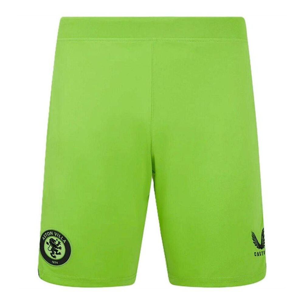 Castore Mens Aston Villa F.C Aston Villa FC Goalkeeper Shorts / Green/Caviar